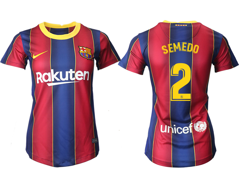Women 2020-2021 Barcelona home aaa version #2 red Soccer Jerseys